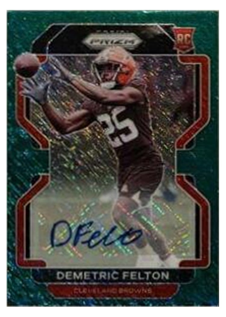 2021 Panini Prizm Base Set Demetric Felton #411 card