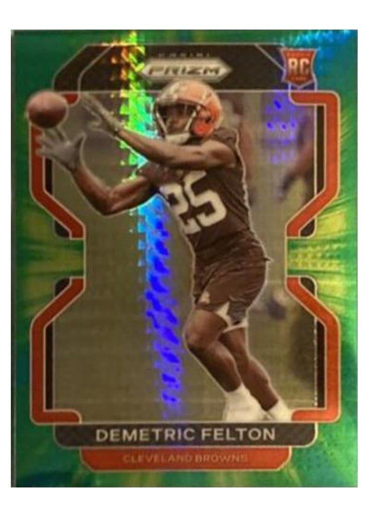 2021 Panini Prizm Base Set Demetric Felton #411 card