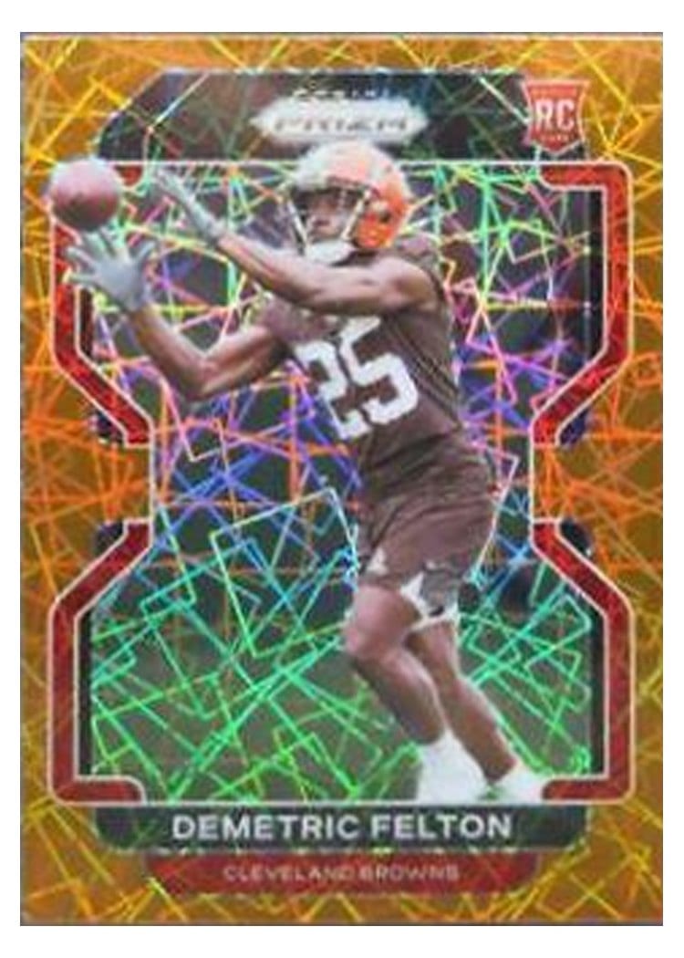 2021 Panini Prizm Base Set Demetric Felton #411 card
