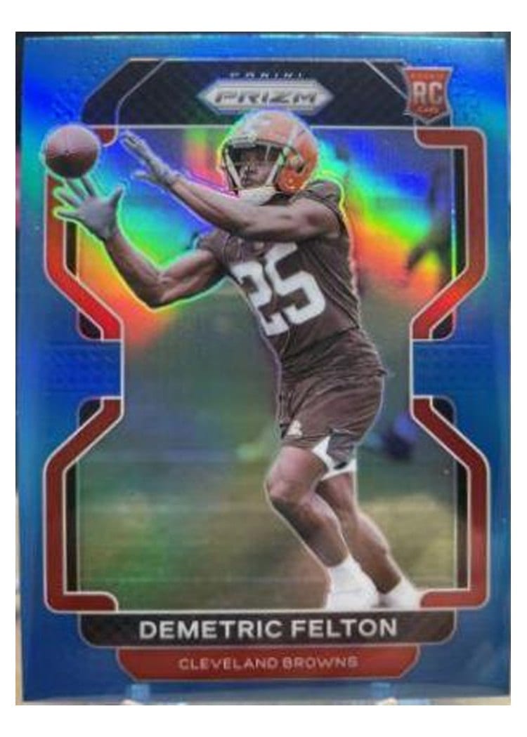 2021 Panini Prizm Base Set Demetric Felton #411 card