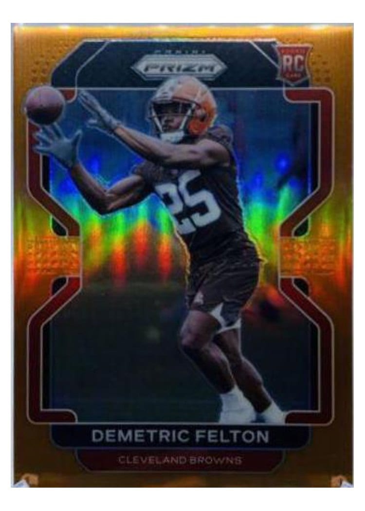 2021 Panini Prizm Base Set Demetric Felton #411 card