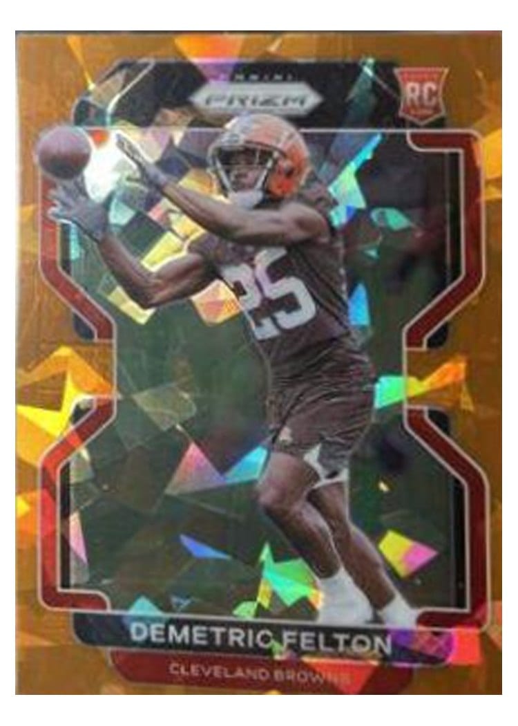 2021 Panini Prizm Base Set Demetric Felton #411 card