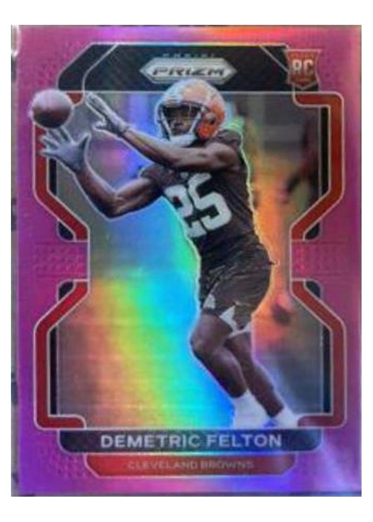 2021 Panini Prizm Base Set Demetric Felton #411 card