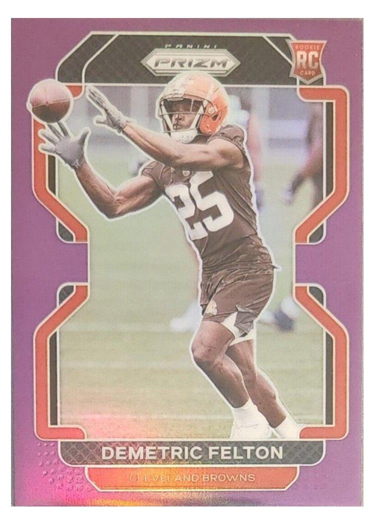 2021 Panini Prizm Base Set Demetric Felton #411 card