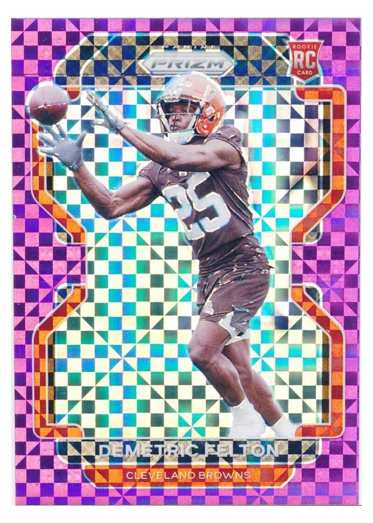 2021 Panini Prizm Base Set Demetric Felton #411 card