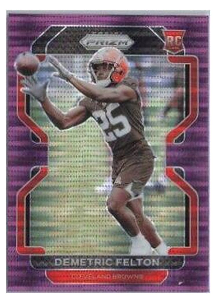 2021 Panini Prizm Base Set Demetric Felton #411 card
