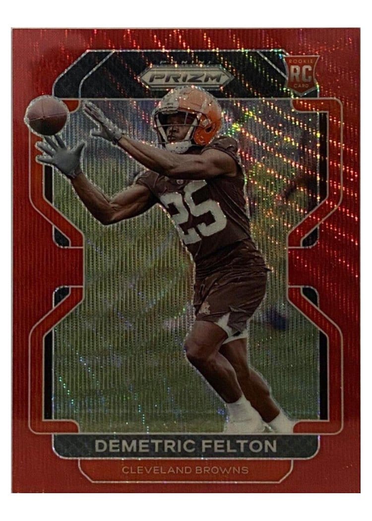 2021 Panini Prizm Base Set Demetric Felton #411 card