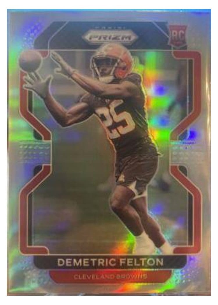 2021 Panini Prizm Base Set Demetric Felton #411 card