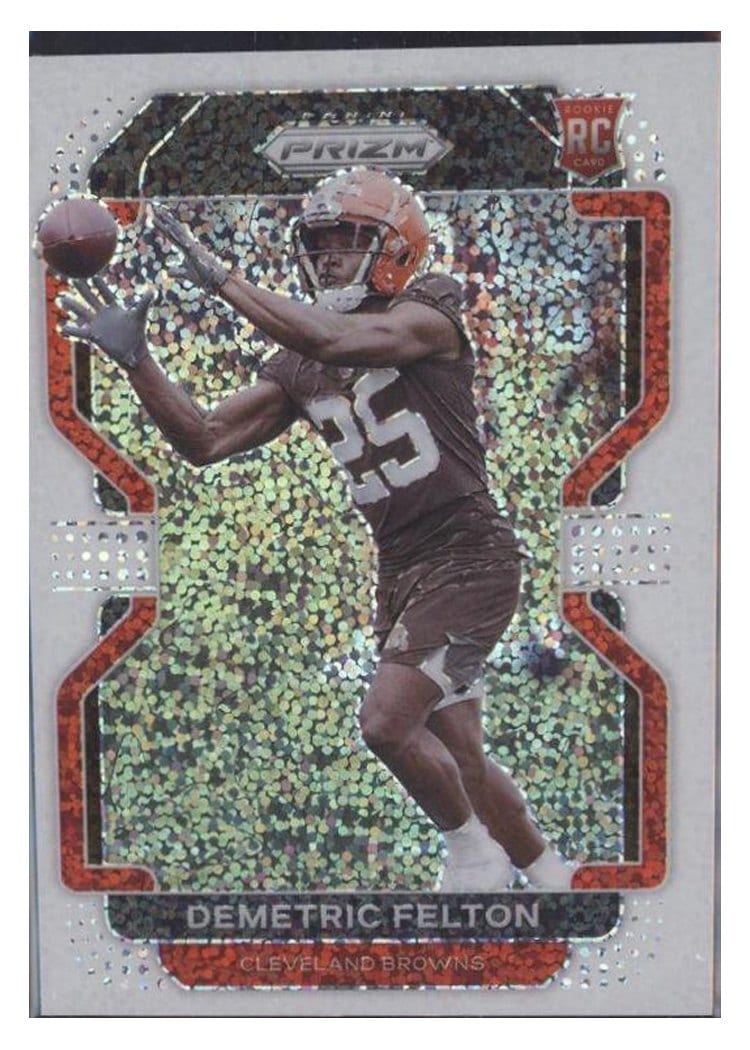 2021 Panini Prizm Base Set Demetric Felton #411 card