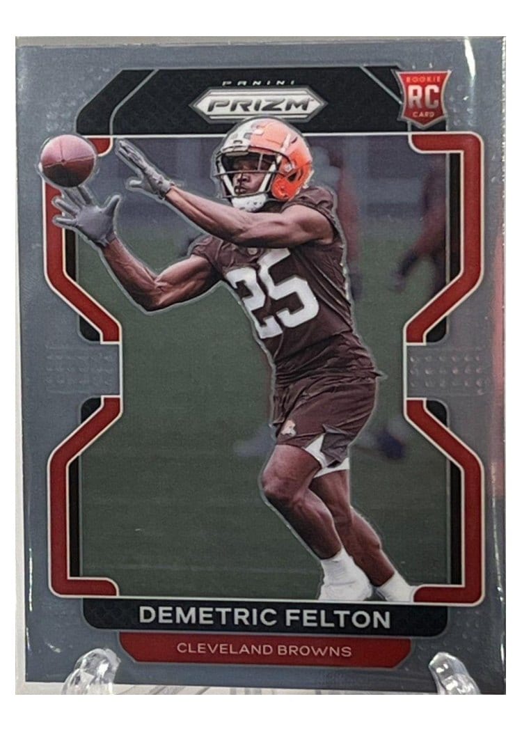 2021 Panini Prizm Base Set Demetric Felton #411 card