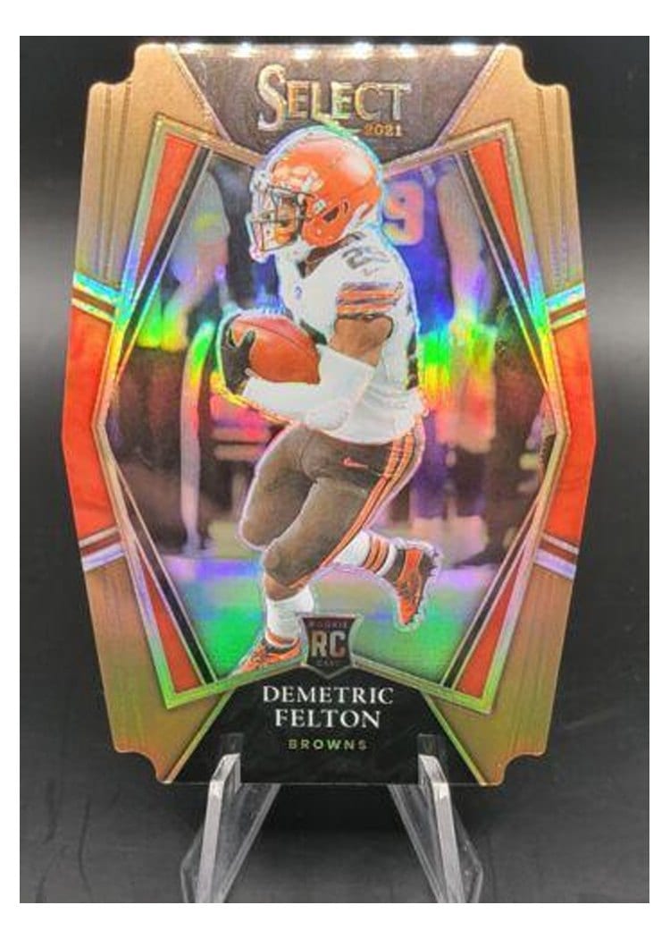 2021 Panini Select Base Set Demetric Felton Copper Die Cut #197 card