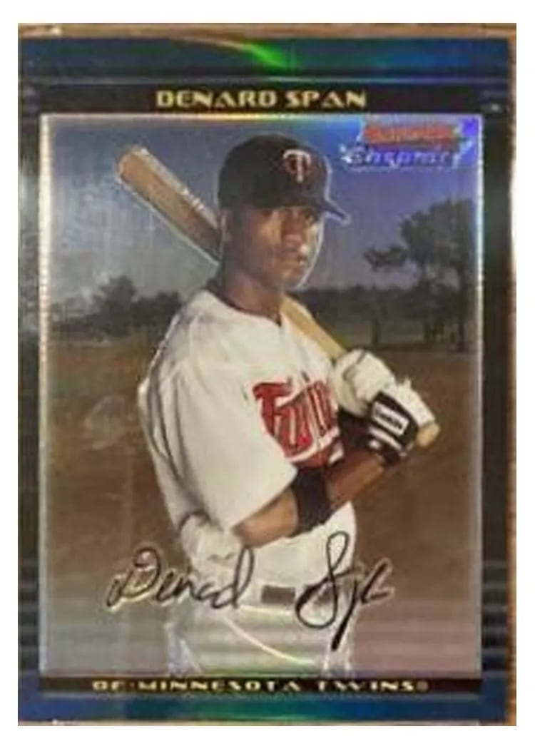 2002 Bowman Chrome Draft Picks Denard Span #20 card