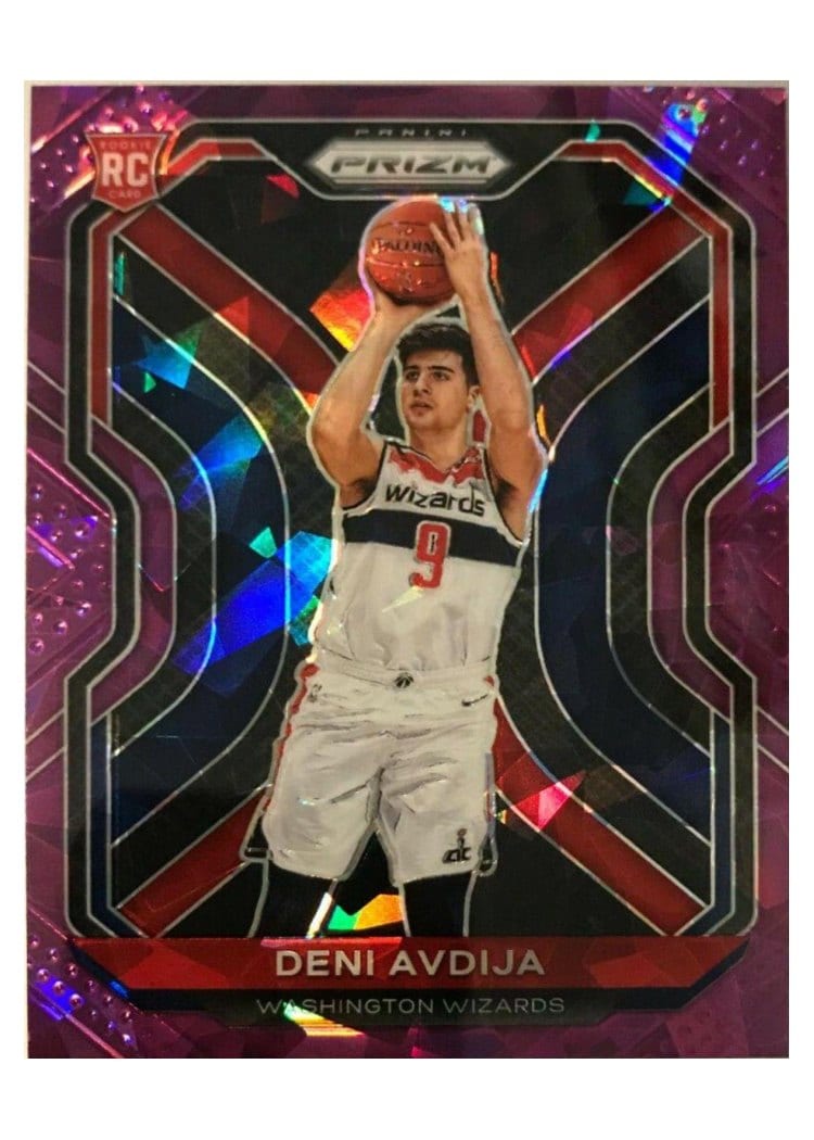 2020-21 Panini Prizm Base Set Deni Avdija Purple Ice Prizm #290 card