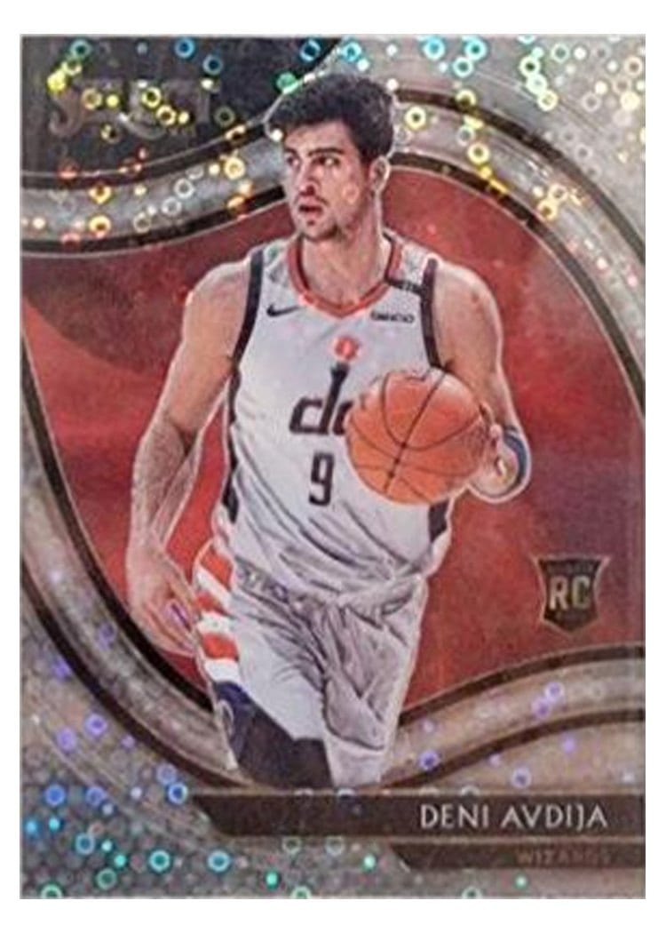 2020-21 Panini Select Base Set Deni Avdija Disco Prizm #292 card