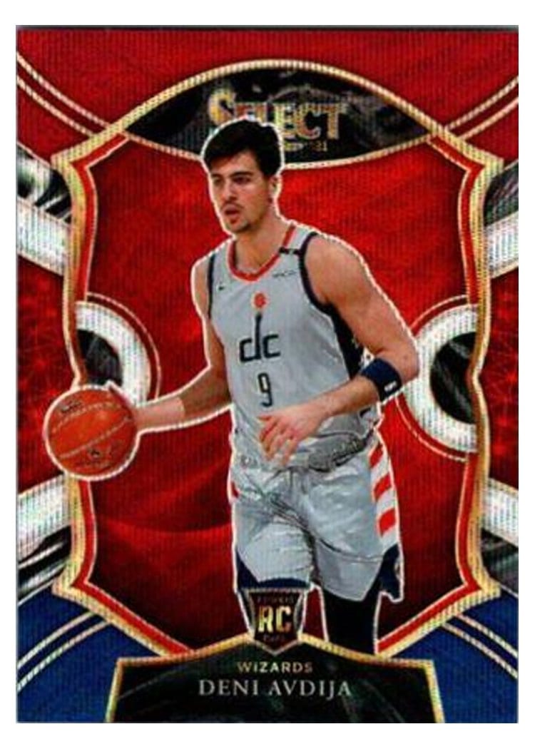 2020-21 Panini Select Base Set Deni Avdija Tri Color Prizm #69 card