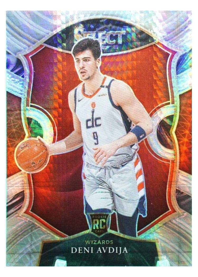 2020-21 Panini Select Base Set Deni Avdija Lucky Envelopes #69 card
