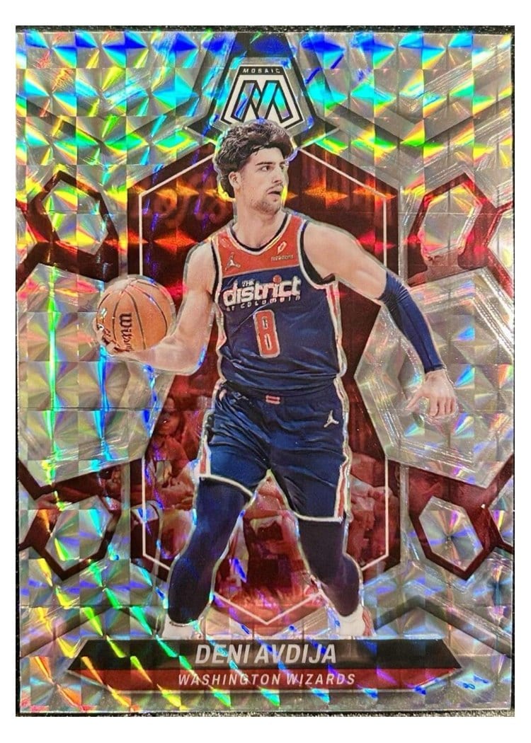 2023-24 Panini Mosaic Base Set Deni Avdija #60 card