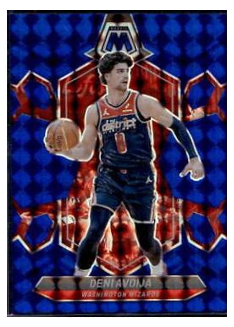 2023-24 Panini Mosaic Base Set Deni Avdija Blue #60 card