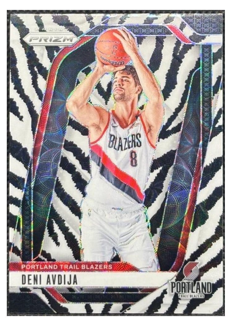 2024-25 Panini Prizm Base Set Deni Avdija #13 card