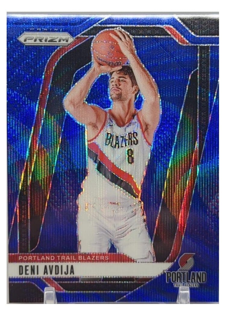 2024-25 Panini Prizm Base Set Deni Avdija #13 card