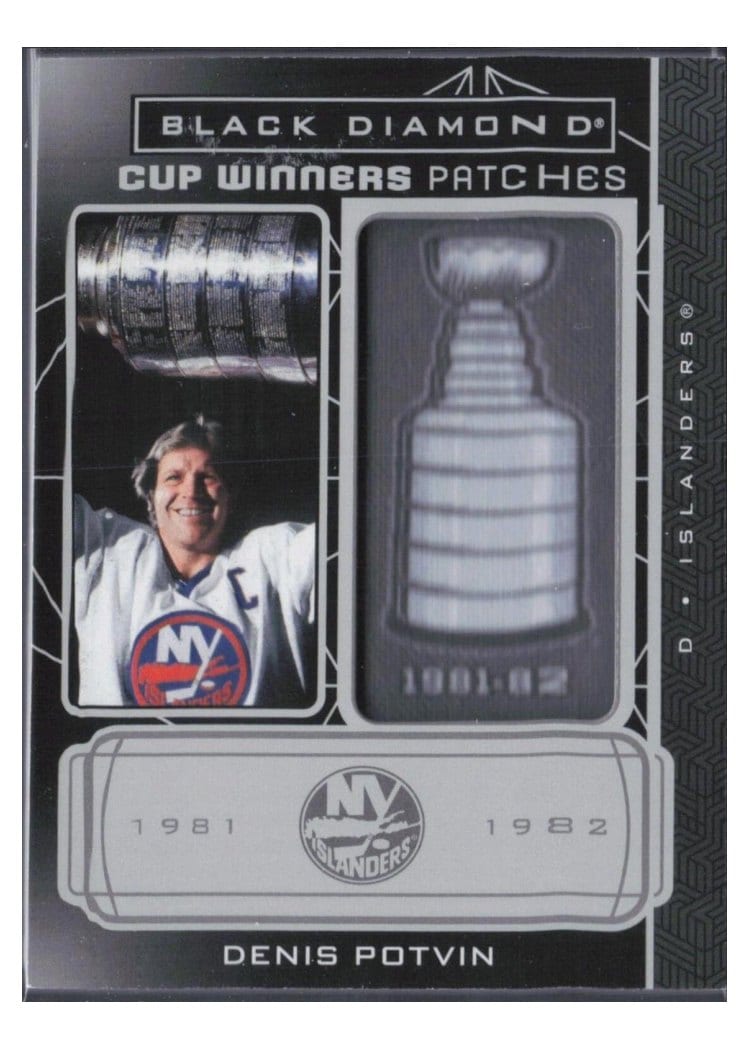 2022 Upper Deck Black Diamond Cup Winners Patches Denis Potvin #CW-BS card