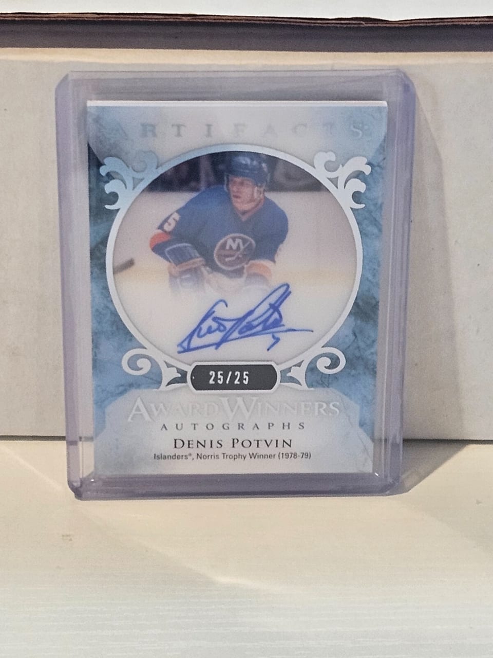 2023-24 Upper Deck Artifacts Award Winners Autographs Denis Potvin #AWA-DP card