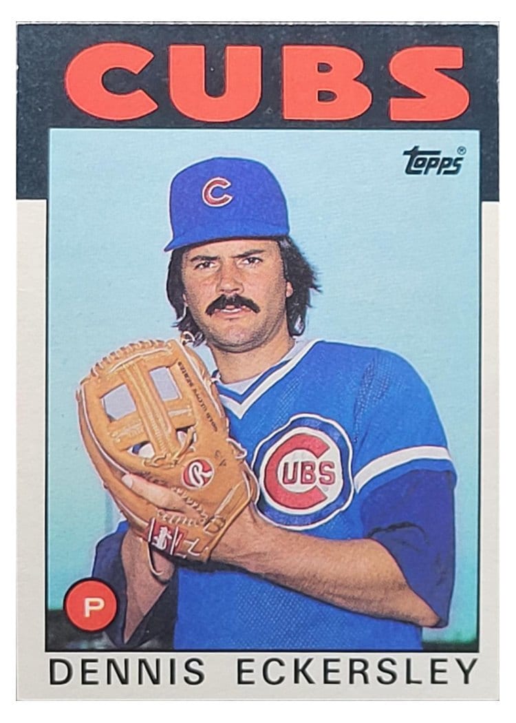1986 Topps Dennis Eckersley #538 card