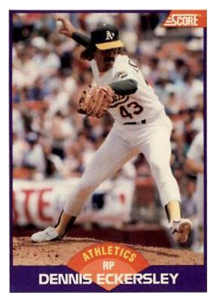 1989 Score Dennis Eckersley #276 card