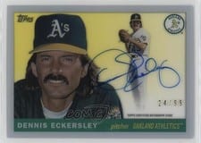 2022 Topps Clearly Authentic 1955 Reimagining Autographs Dennis Eckersley #55RA-DE