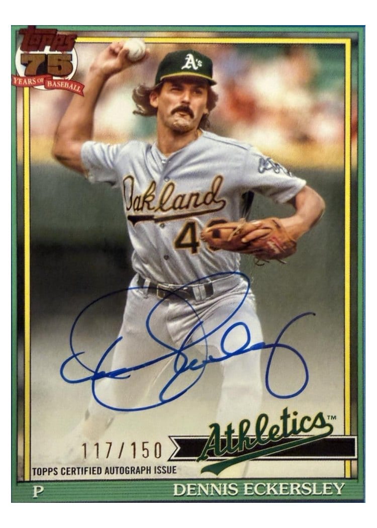 2026 Topps 1991 Topps Autographs Dennis Eckersley #91A-DE card