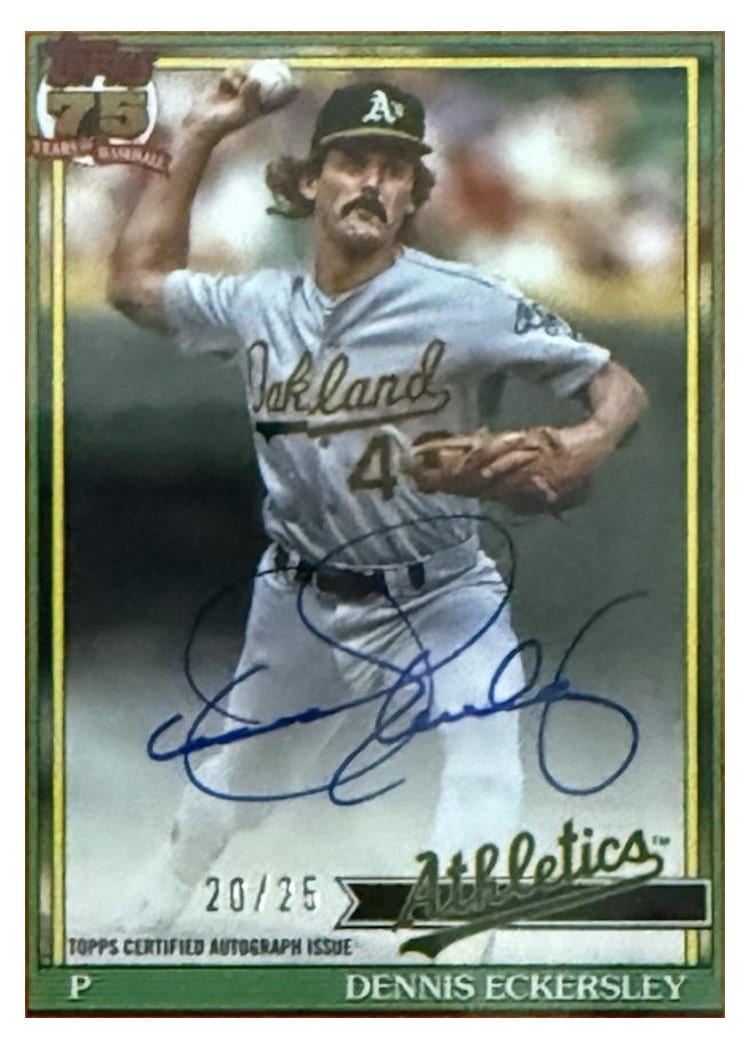 2026 Topps 1991 Topps Autographs Dennis Eckersley #91A-DE card