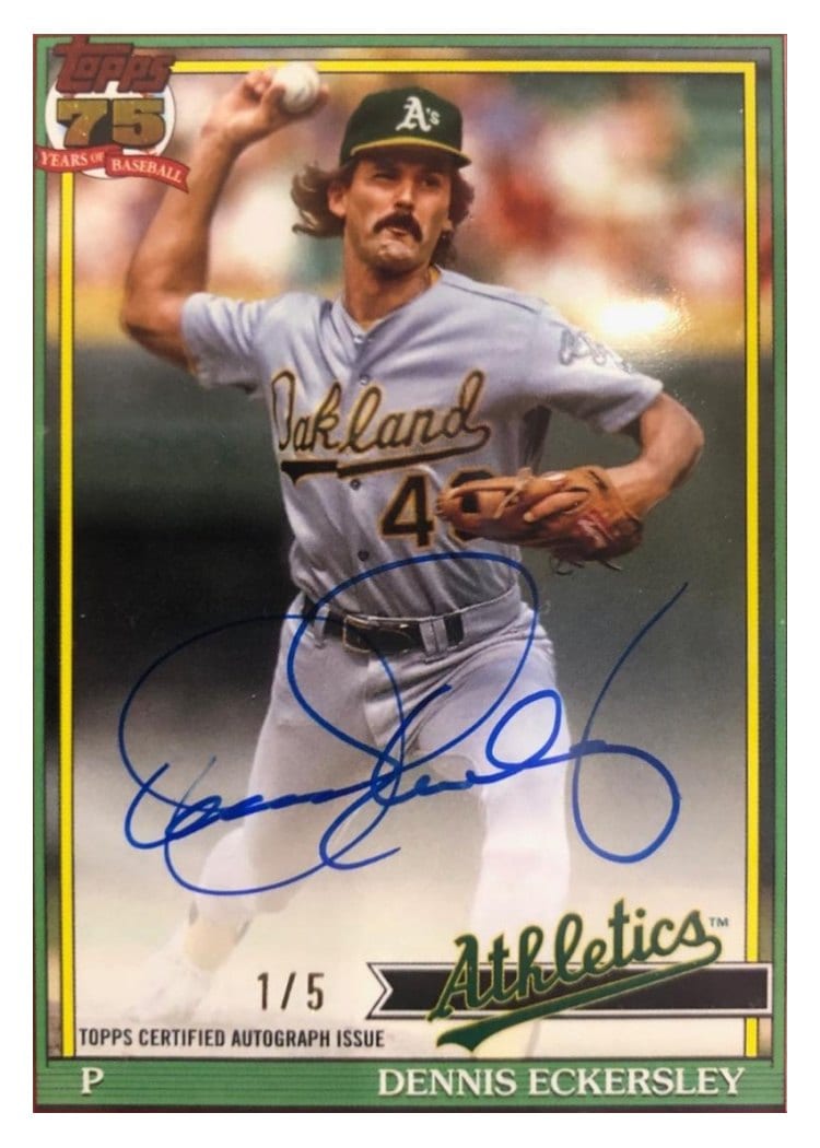 2026 Topps 1991 Topps Autographs Dennis Eckersley #91A-DE card
