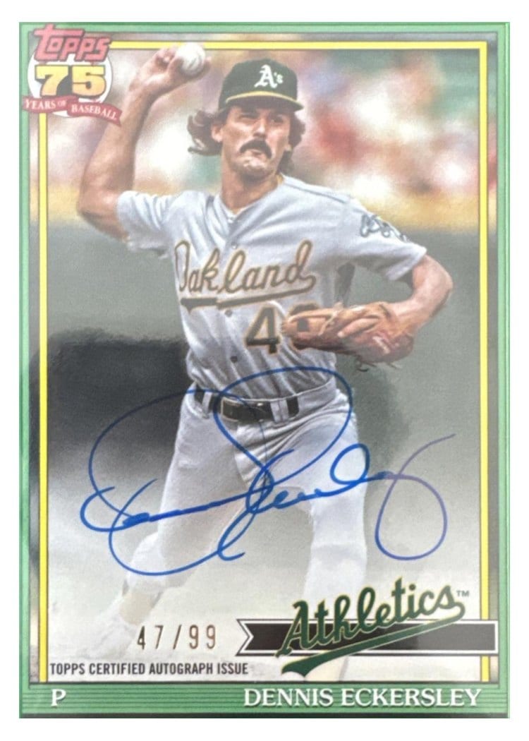 2026 Topps 1991 Topps Autographs Dennis Eckersley #91A-DE card