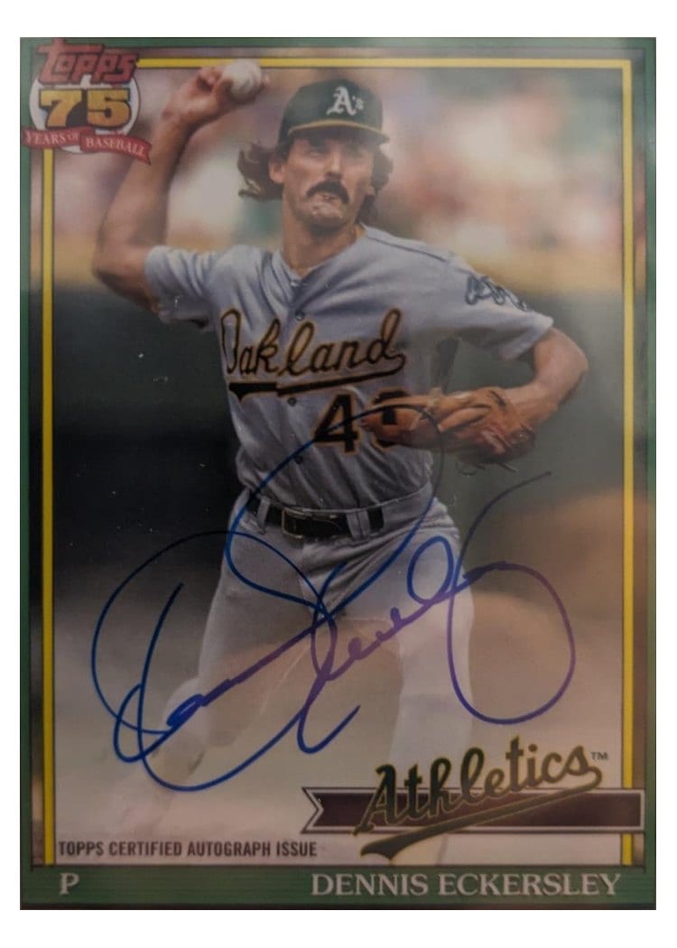 2026 Topps 1991 Topps Autographs Dennis Eckersley #91A-DE card