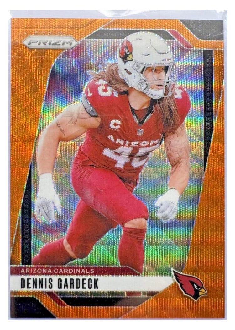2024 Panini Prizm Base Set Dennis Gardeck Orange Wave #6 card