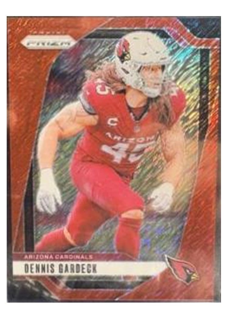 2024 Panini Prizm Base Set Dennis Gardeck Red Shimmer #6 card