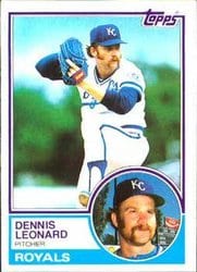 1983 Topps Base Set Dennis Leonard #785 card