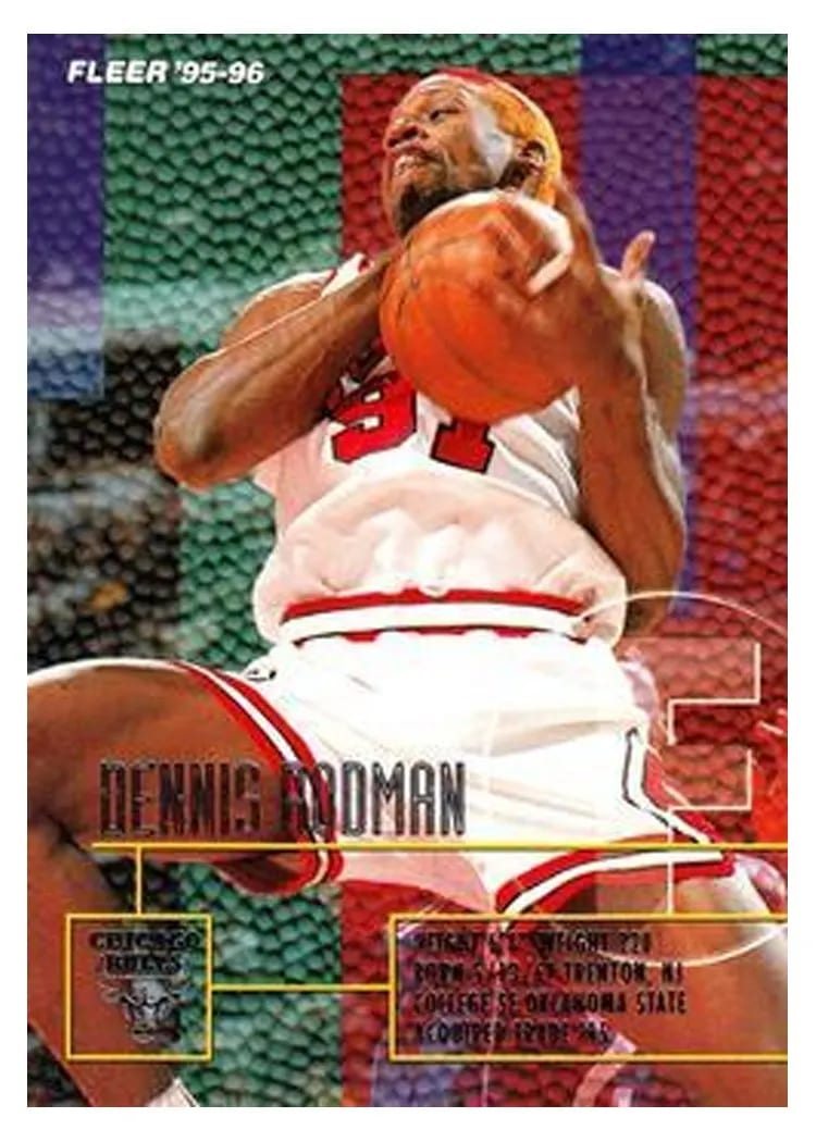 1995 Fleer Dennis Rodman #213 card