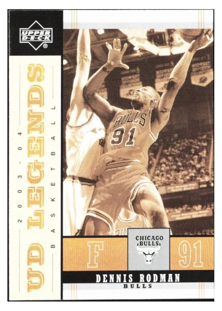 2003 Upper Deck Legends Throwback Dennis Rodman #15 card