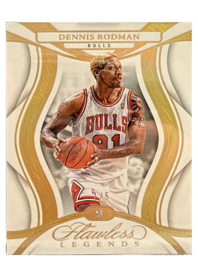 2024-25 Panini Flawless Base Gems Dennis Rodman #117 card