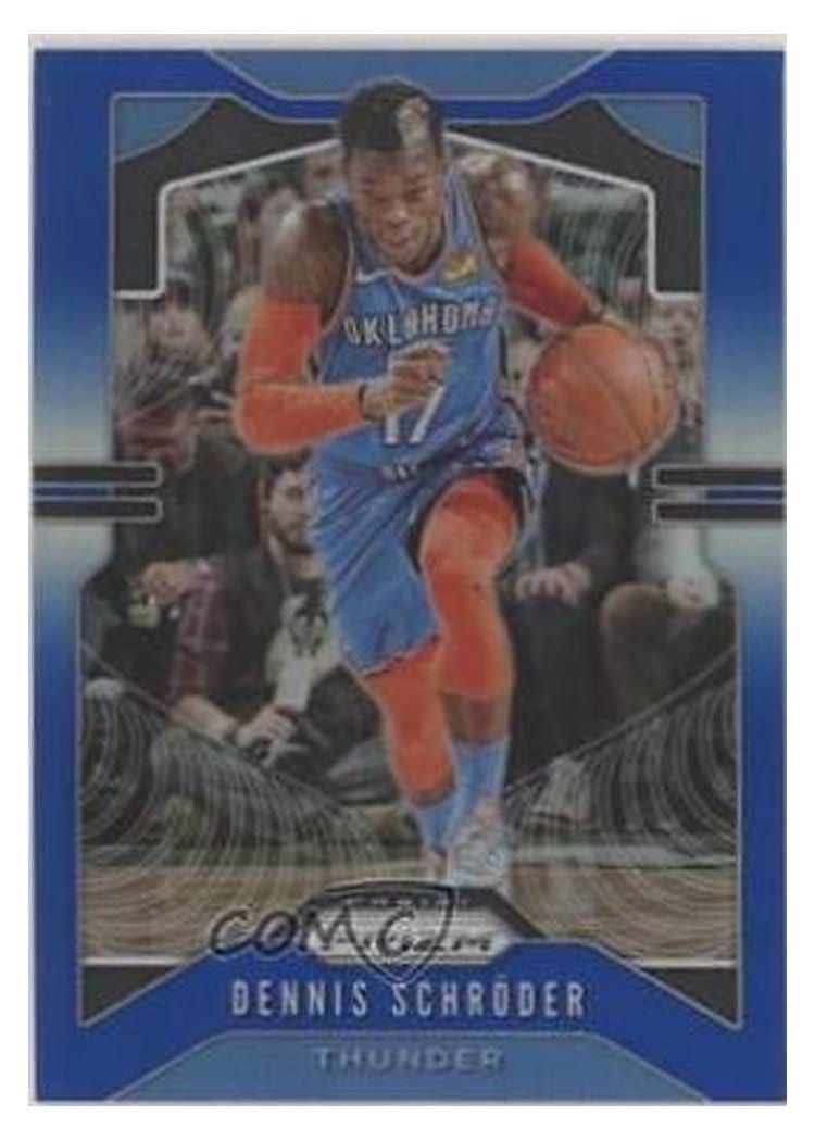 2019-20 Panini Prizm Base Set Dennis Schroder #186 card