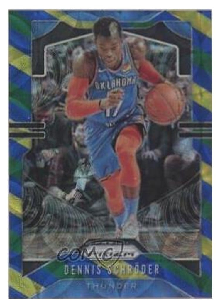 2019-20 Panini Prizm Base Set Dennis Schroder #186 card