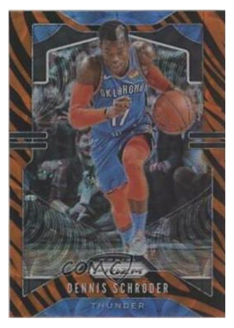2019-20 Panini Prizm Base Set Dennis Schroder #186 card