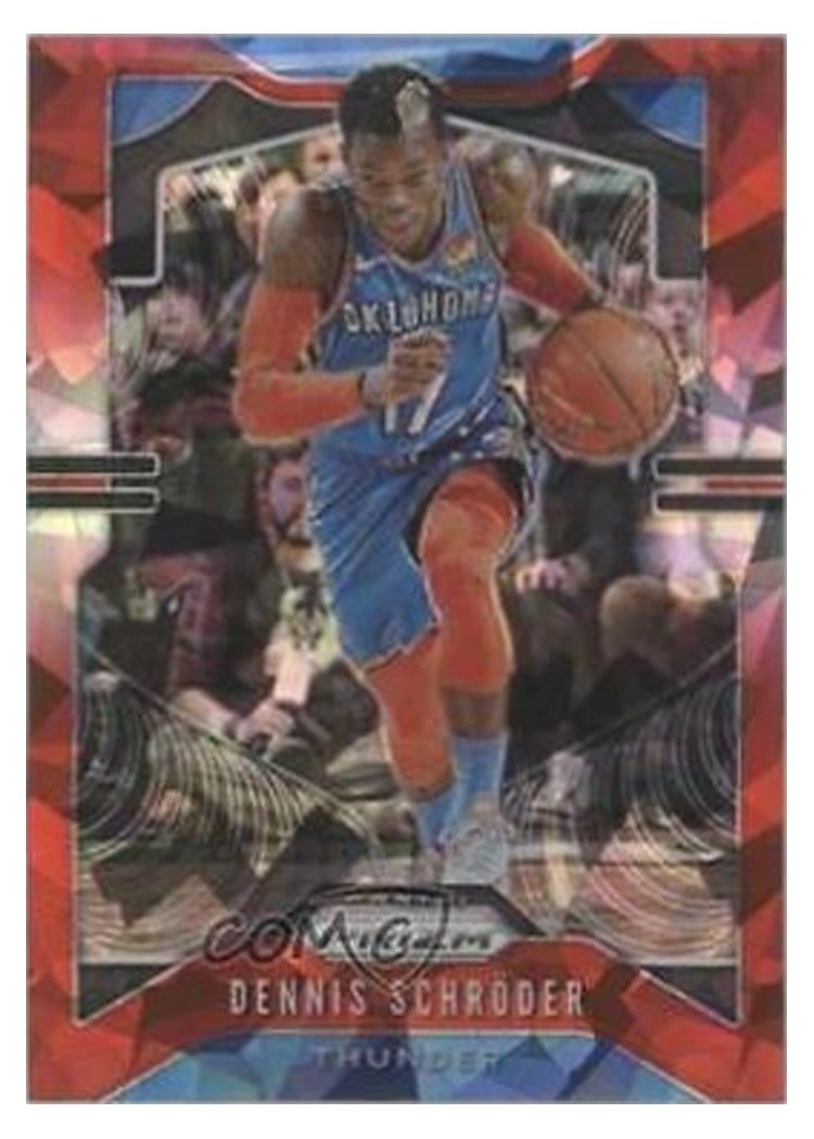 2019-20 Panini Prizm Base Set Dennis Schroder #186 card