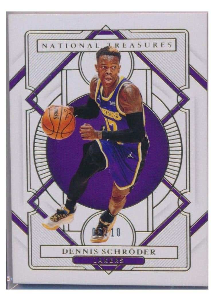 2020-21 Panini National Treasures Base Set Dennis Schroder #58 card