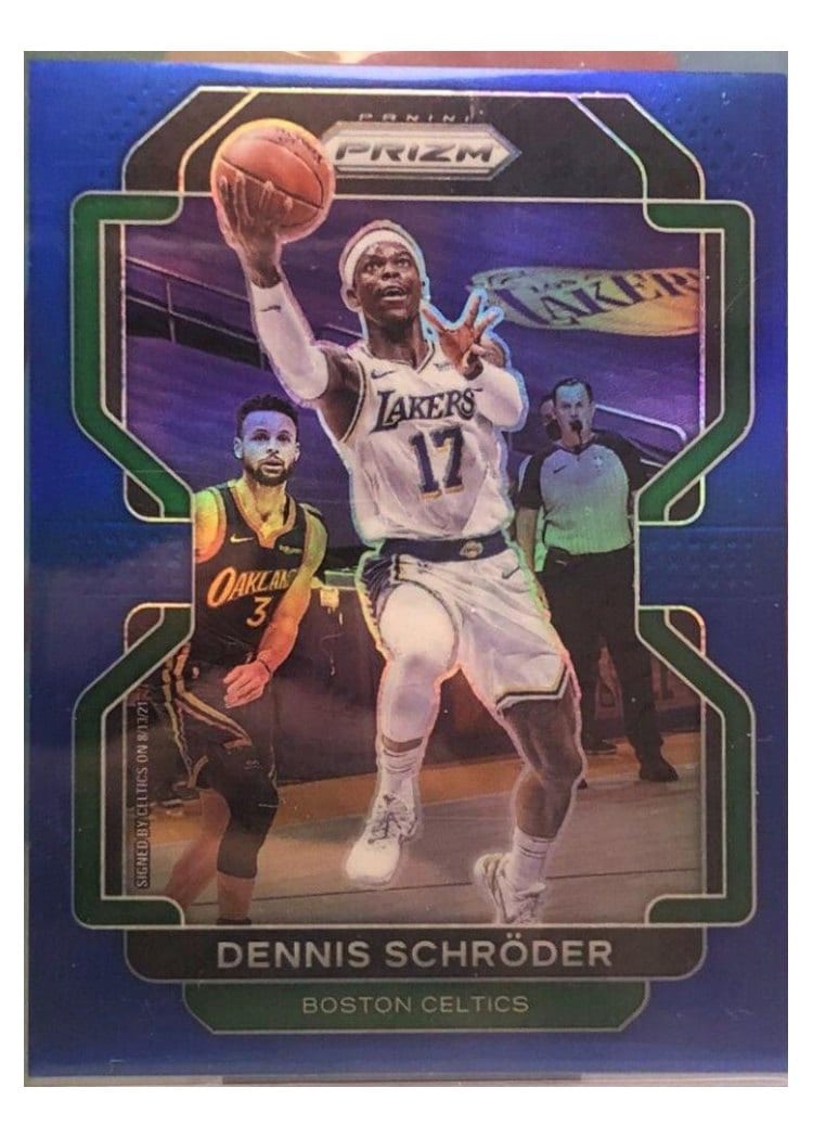 2021-22 Panini Prizm Base Set Dennis Schroder #20 card
