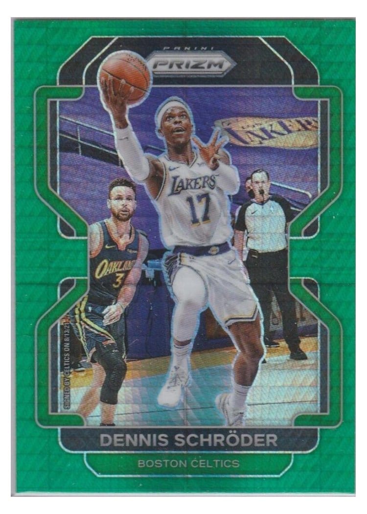 2021-22 Panini Prizm Base Set Dennis Schroder #20 card