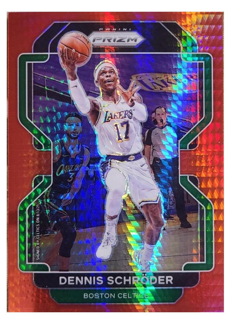 2021-22 Panini Prizm Base Set Dennis Schroder #20 card