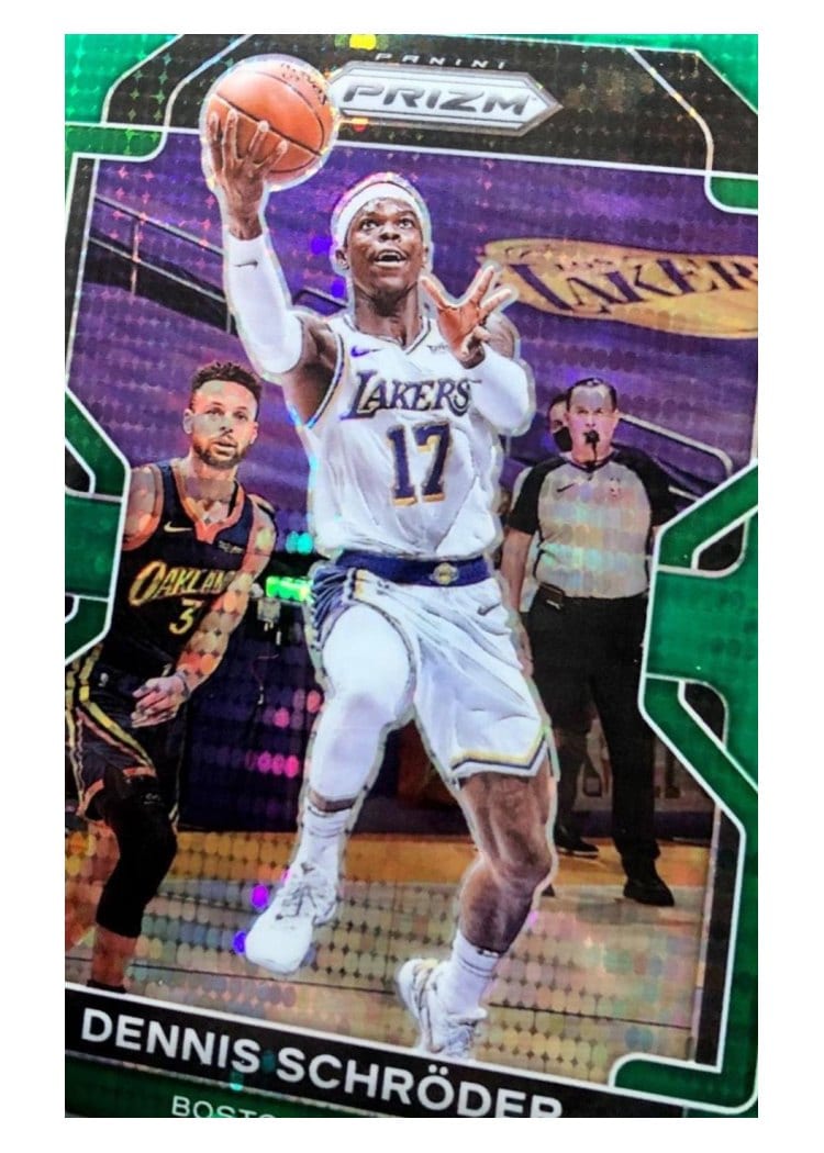 2021-22 Panini Prizm Base Set Dennis Schroder #20 card