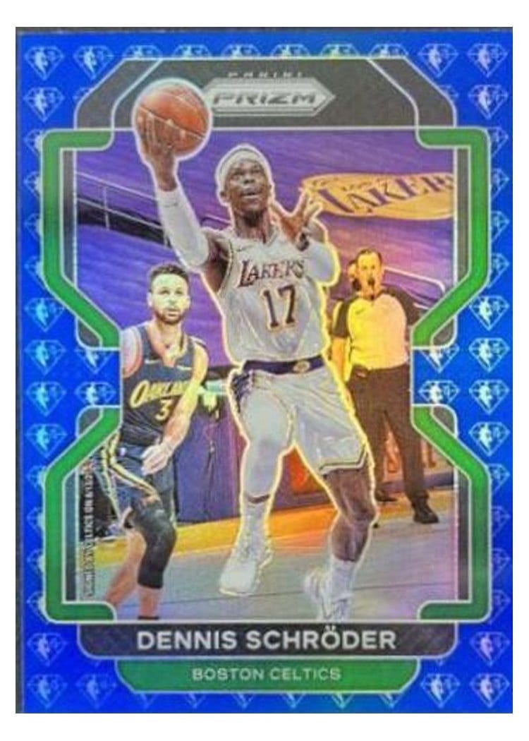 2021-22 Panini Prizm Base Set Dennis Schroder #20 card
